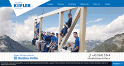 Desktop Screenshot of holzbau-kofler.at