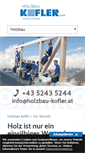 Mobile Screenshot of holzbau-kofler.at