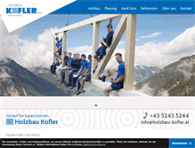 Tablet Screenshot of holzbau-kofler.at